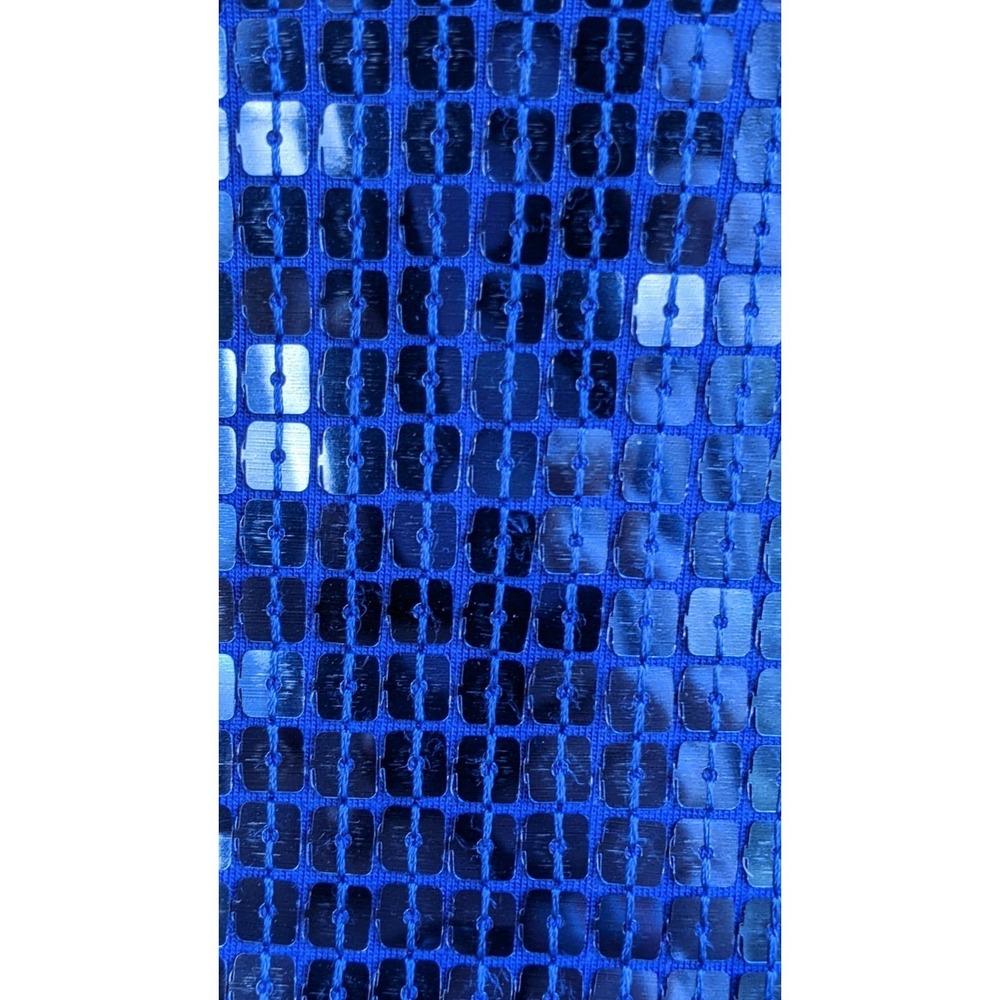 Womens Going Out Top S Deep Blue Sequin Clubwear Swifty Showgirl Festival Bling - Picture 4 of 6
